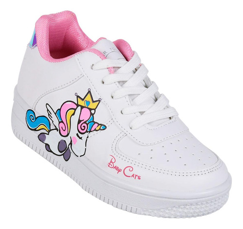 Tenis Niña Moda Blanco Clasben 06903946