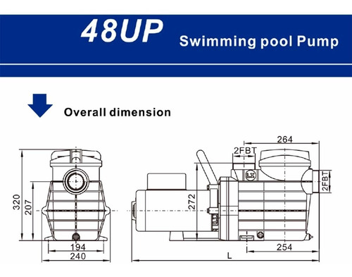 Imagen 3 de 9 de Bomba Para Piscina Opti-flow 0.75hp 220v Monofasico Usr Alco