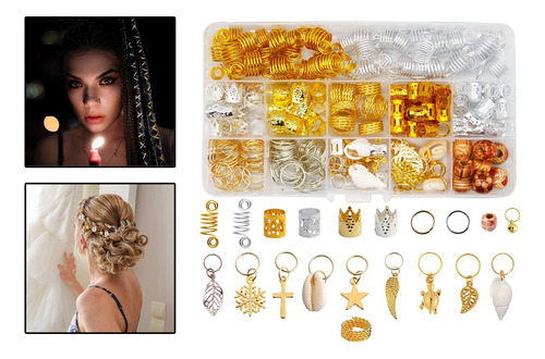 238x Bobina De Pelo Anillos De De Pelo Hojas Colgantes
