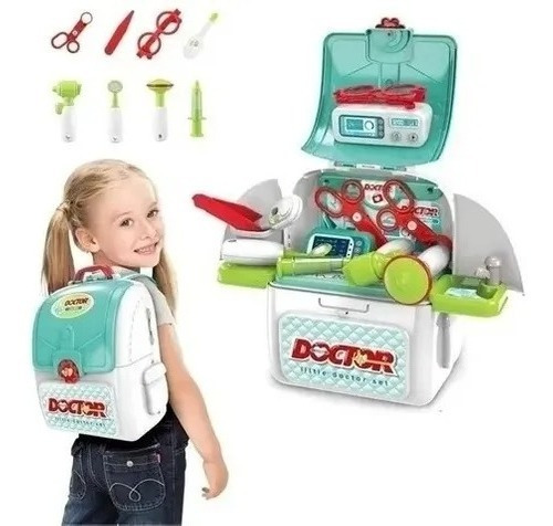 Set Medico Para Niños 3 En 1 Little Doctor Convierte Maletín