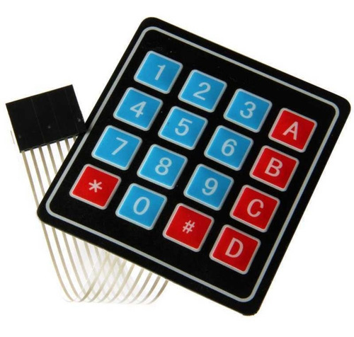 Teclado Matriz Membrana 4x4 Robótica Y Arduino
