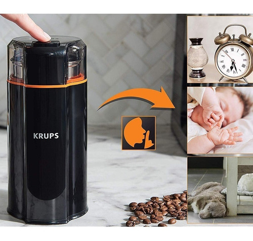 Imagen 5 de 5 de Molino 3 En 1 Krups Silent Vortex Para Café Especias Hierbas