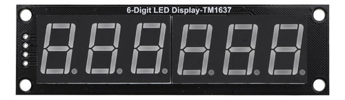 Módulo Led Digital De 0.56 Pulgadas Tm1637 De 6 Dígitos Y 7