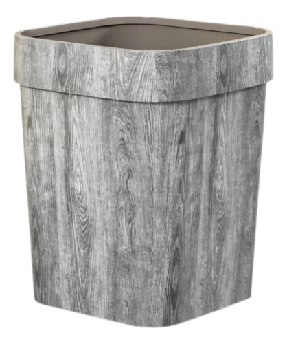 Papelera De Reciclaje Decorativa Para El Hogar, L Gris