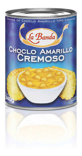 Choclo La Banda Amarillo Cremoso Sin Tacc Lata 340 Gramos.