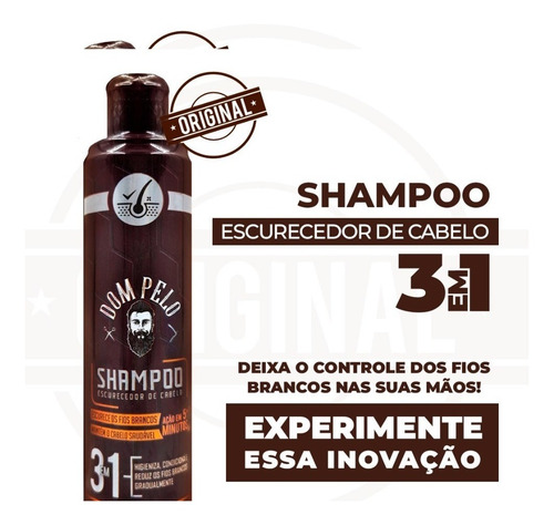 Shampoo Tonalizante Black For Men P/ Cabelos Grisalhos 250ml