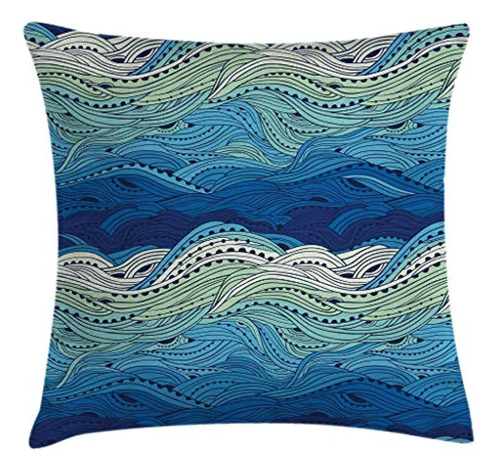 Ambesonne Aquatic Throw Pillow Funda De Cojín, Obra De Arte 