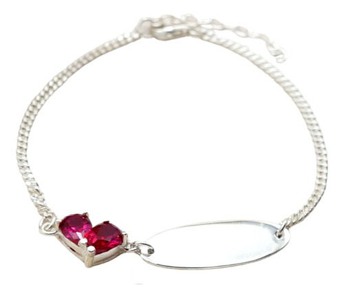 Pulsera De Mujer Plata Esclavas Brazalete Corazón Love