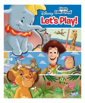 Libro Disney Lets Play First Look & Find Op - P. I. Kids