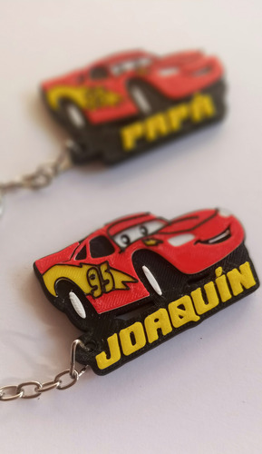 Llavero Souvenir Cars Personalizados X 5 Unidades
