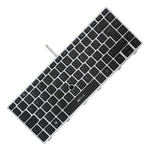 Teclado Para Hp Elitebook 840 G5 , 840 G6 Br Com Led Cor Conforme Imagens Do Anúncio Idioma Português Brasil