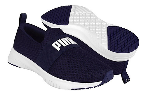 Tenis Dama Puma Flyer Flex Strap 37708703 Textil Azul