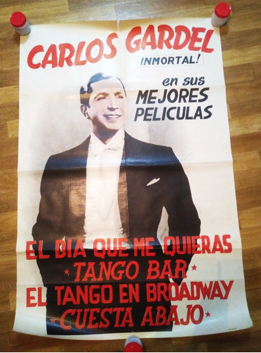 Antiguo Afiche Cine Carlos Gardel Original Envío Gratis