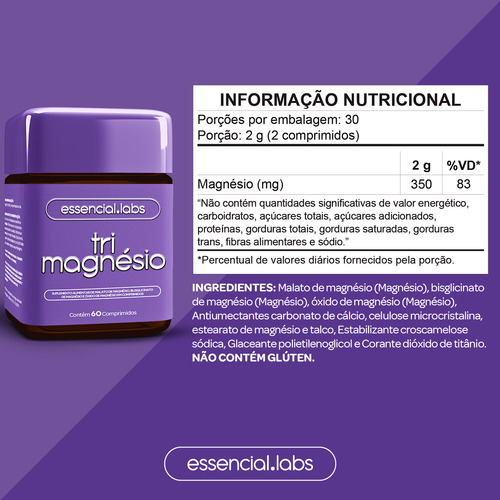KIT JOINT FIX com GLUCOSAMINA, CONDROITINA e MSM - 120 Cápsulas + TRI MAGNÉSIO contendo MAGNÉSIO DIMALATO, MAGNÉSIO BISGLICINATO e ÓXIDO DE MAGNÉSIO - 60 Comprimidos