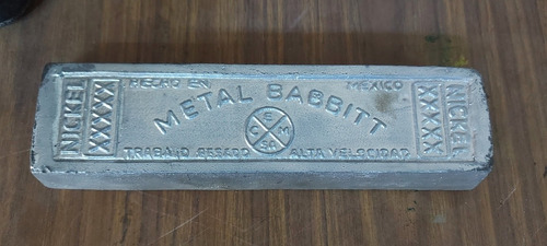 4 Barras De Metal Babbitt 5 X (Usado)