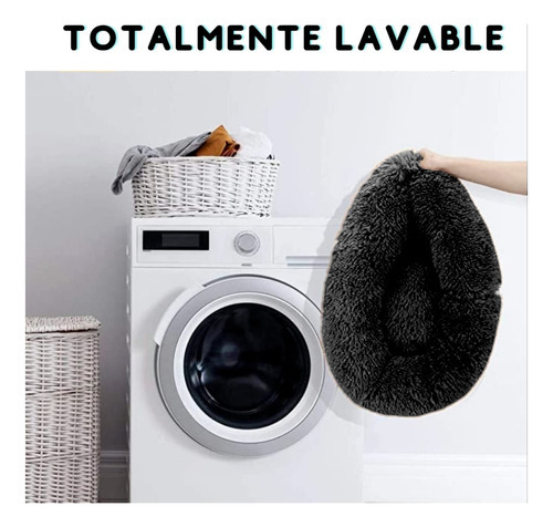 Cama Tipo Dona Antiestres Para Perros Raza Xgrande / Gigante Color Negro