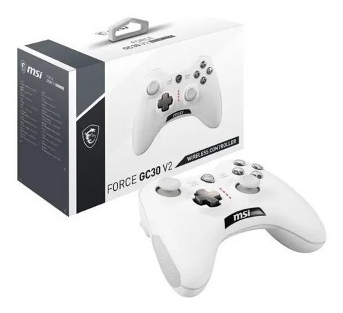 Mando Inalambrico Msi Force Gc30 V2 White Gaming Controller