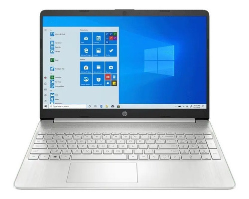 Notebook HP 15-dy2064la plata natural 15.6" Intel Core i3 1125G4  8GB de RAM 512GB SSD UHD Graphics Xe G4 48EUs 1366x768px Windows 11 Home