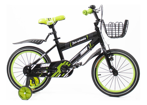 Bicicleta Para Niños Rbw Rodado 16 Color Verde