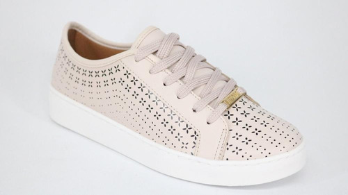 Tênis Vizzano Casual Cadarço Creme