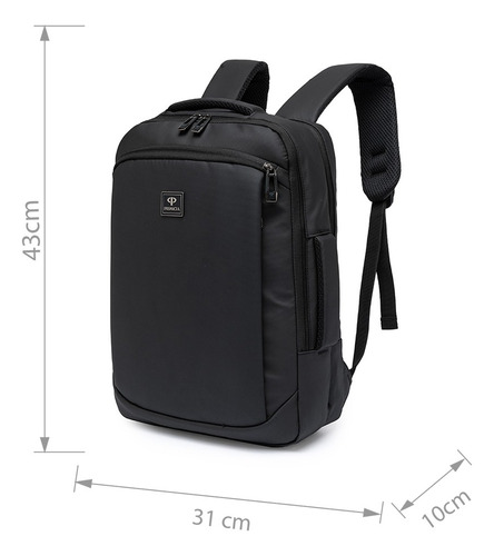 Mochila Masculina Executiva Slim Notebook Reforçada Primicia