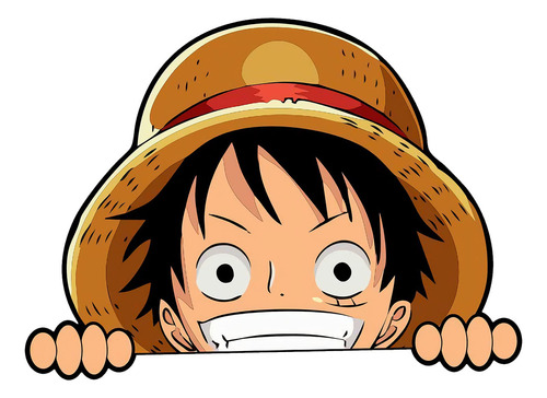 Paquete De 2 Calcomanas De Una Sola Pieza Monkey-d-luffy Pee