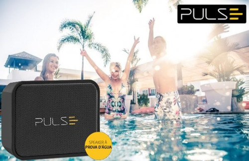 Imagem 3 de 7 de Caixinha Som Pulse Bluetooth Festa Piscina Música Prova Água