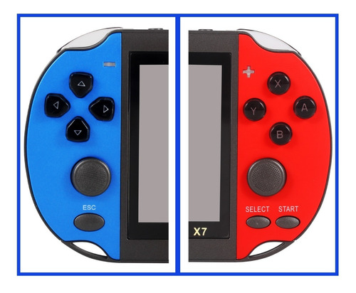 Mini Videogame Portátil Jogos Usb Tv Jogos Console Retrô 4,3 Cor Preto Briwax