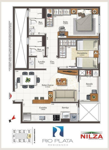 Imagem 9 de 12 de Apartamento De 2 Dormitórios Com 1 Suíte, Capoeiras - Ap2123