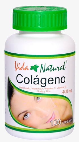 100 Cápsulas Colágeno Hidrolizado+vitaminas Y Minerales 