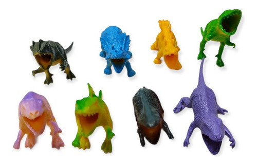 Dinosaurios Bolsa X 8 Piezas Mundo Dino Mini Edu