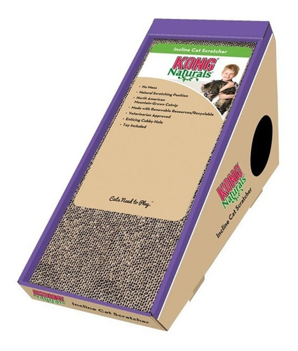 Imagen 4 de 7 de Rascador Para Gatos Kong Naturals Cat Scratcher Incline