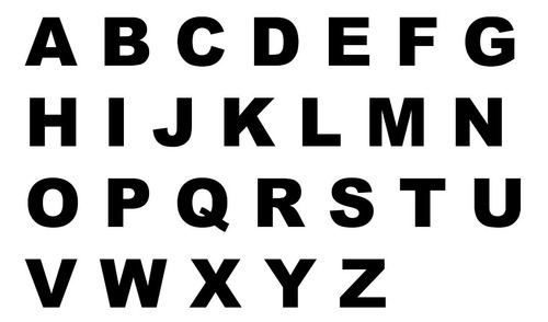 Imagen 1 de 3 de Letras Adhesivas Abecedario Pack X 5