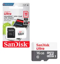 Comprar Tarjeta De Memoria Microsd Sandisk 16gb + Adaptador 80mb\u002Fs