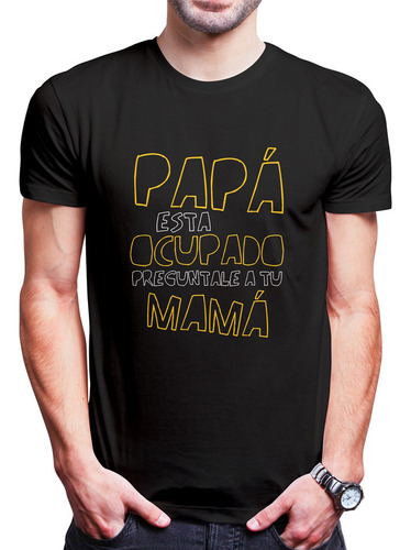 Polo Varon Papá Ocupado (d0112 Boleto.store)