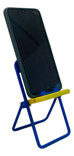 Soporte Apoya Celular Tablet De Mesa Flexible Forma Silla