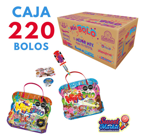 Mini Bolo Bolsa 120 Gr. Caja Con 220 Pzs Las Delicias