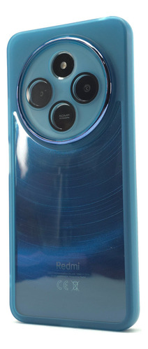 Kit Funda + Mica Poco C75 Protector Case Rigido Uso Rudo Balloon Cromo - Azul Poco C75