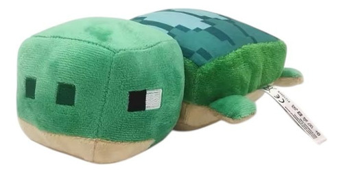 Peluche De Tortuga 20cm Minecraft, Lindo Y Suave! Verde