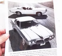 Comprar Foto Antigua Pontiac Firebird Le Mans 1969 No Folleto Manual