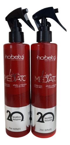 Kit 2 Liso Imediato 255ml Efeito Liso - Hobety