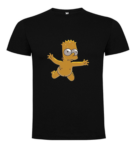 Polera Bart Nirvana Los Simpson Algodon Pow Club