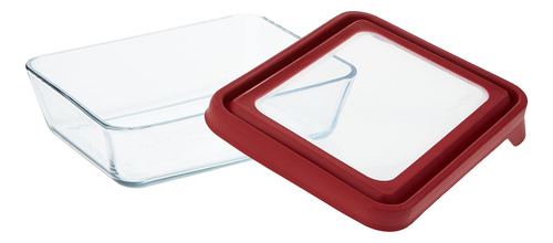 Recipiente De Vidrio Para Almacenar Alimentos 6 Tazas Cereza