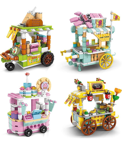 Bloques De Construcción Compatibles Lego 4en1 Carrito Comida