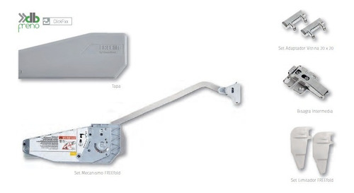 Sistema De Elevación Puerta Doble Altura 71-79cm Tipo Blum