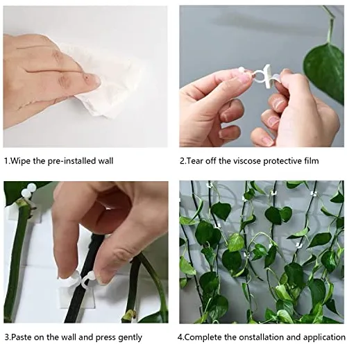 Pinzas Autoadhesivas Para Colocar Plantas Trepadoras En Pare