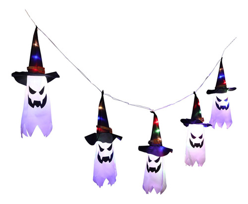 Led Wizard Hat Cadena De Luces Lámpara Halloween Yard