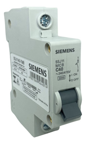 Disjuntor Unipolar Curva C 40a/50a 5sj1 Siemens