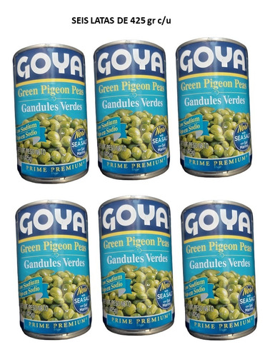 Gandules Goya -chicharos- Green Pigeon Peas