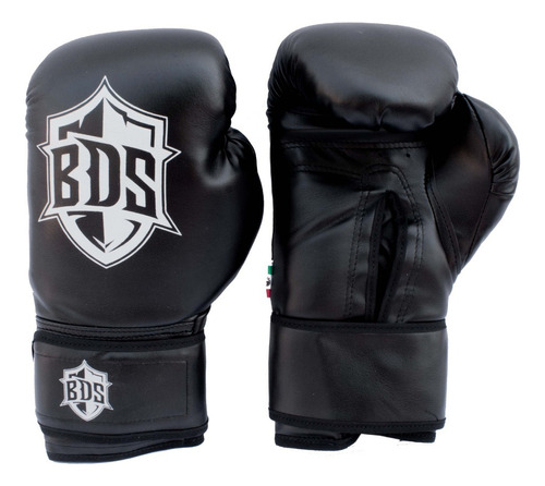 Guantes De Box Negro De Entrenamiento 10, 12, 14 O 16 Onzas.